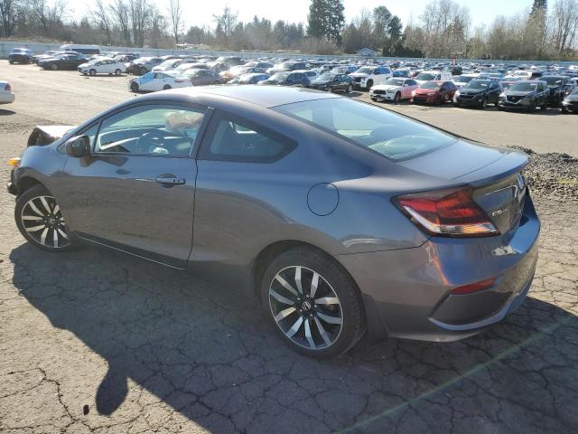 2HGFG3B09FH530574 - 2015 HONDA CIVIC EXL GRAY photo 2