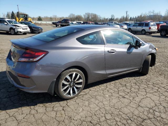 2HGFG3B09FH530574 - 2015 HONDA CIVIC EXL GRAY photo 3