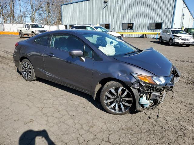 2HGFG3B09FH530574 - 2015 HONDA CIVIC EXL GRAY photo 4