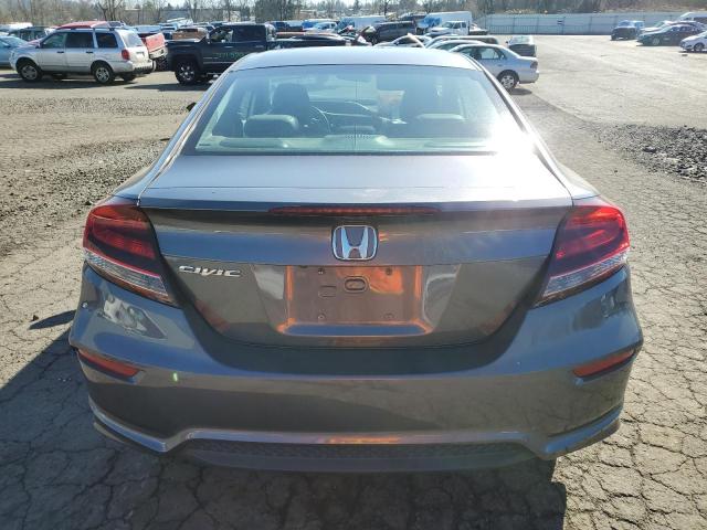 2HGFG3B09FH530574 - 2015 HONDA CIVIC EXL GRAY photo 6
