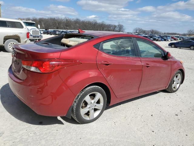 KMHDH4AE0CU331021 - 2012 HYUNDAI ELANTRA GLS RED photo 3