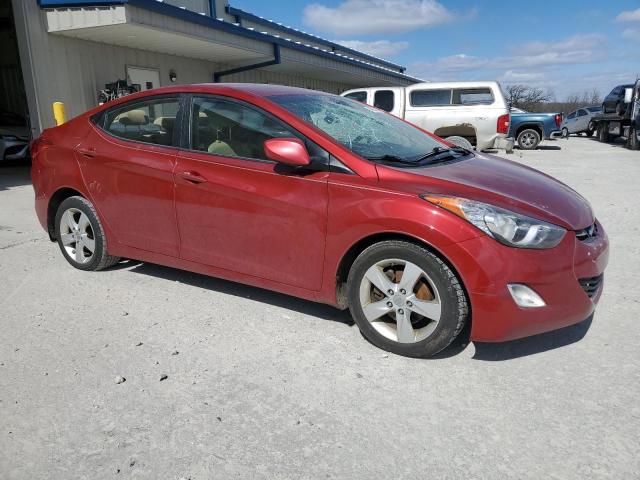 KMHDH4AE0CU331021 - 2012 HYUNDAI ELANTRA GLS RED photo 4