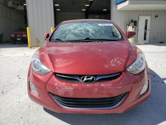 KMHDH4AE0CU331021 - 2012 HYUNDAI ELANTRA GLS RED photo 5