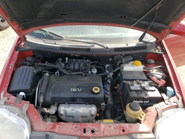 KL1TD66666B670088 - 2006 CHEVROLET AVEO BASE RED photo 11