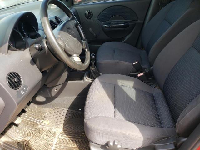 KL1TD66666B670088 - 2006 CHEVROLET AVEO BASE RED photo 7