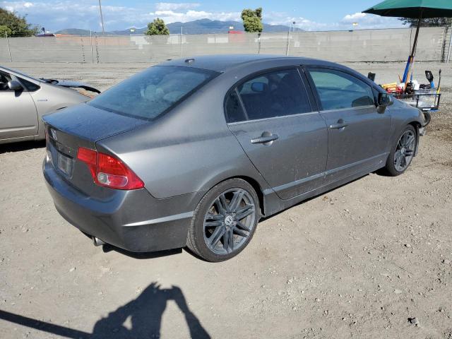 1HGFA16857L010897 - 2007 HONDA CIVIC EX GRAY photo 3