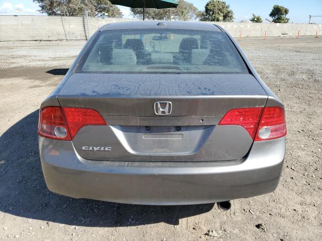 1HGFA16857L010897 - 2007 HONDA CIVIC EX GRAY photo 6