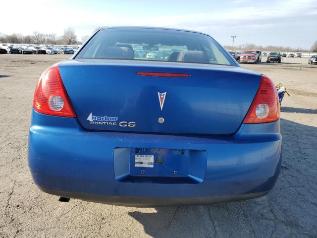 1G2ZF58B574264573 - 2007 PONTIAC G6 VALUE LEADER BLUE photo 6