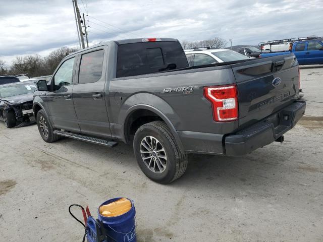 1FTEW1EP0JFA29707 - 2018 FORD F150 SUPERCREW GRAY photo 2