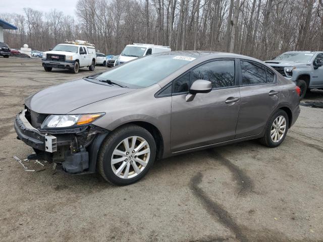 2HGFB2F98CH515870 - 2012 HONDA CIVIC EXL BROWN photo 1