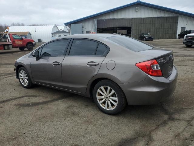 2HGFB2F98CH515870 - 2012 HONDA CIVIC EXL BROWN photo 2