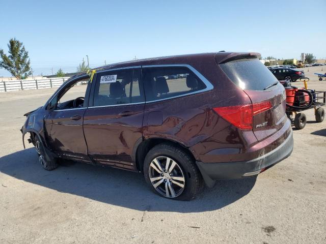 5FNYF6H57HB070564 - 2017 HONDA PILOT EXL BURGUNDY photo 2