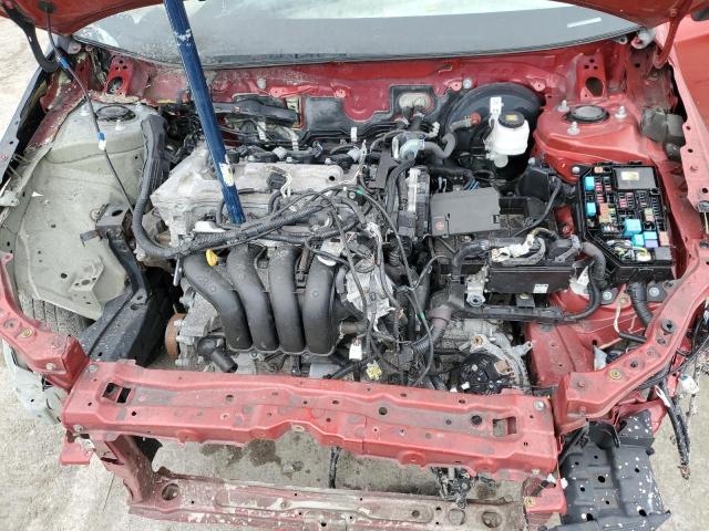 5YFEPMAE6MP256996 - 2021 TOYOTA COROLLA LE RED photo 11