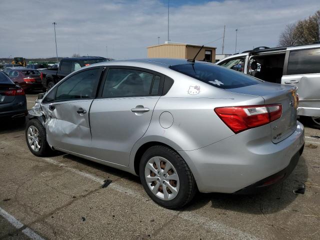 KNADM4A36F6495975 - 2015 KIA RIO LX SILVER photo 2