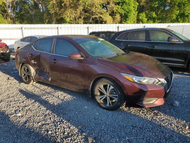 3N1AB8CV1LY265866 - 2020 NISSAN SENTRA SV BURGUNDY photo 4