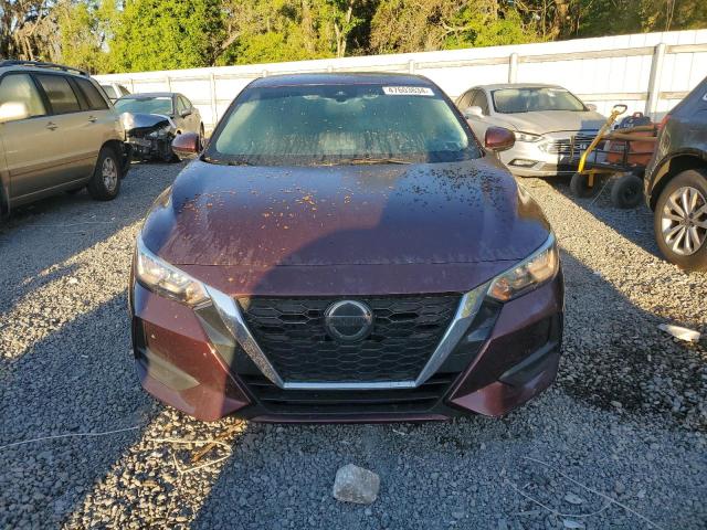 3N1AB8CV1LY265866 - 2020 NISSAN SENTRA SV BURGUNDY photo 5