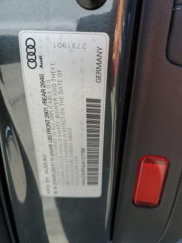 WAUC4DF54JA127788 - 2018 AUDI S5 PRESTIGE GRAY photo 12