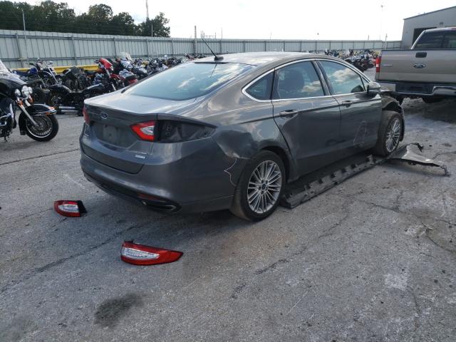 3FA6P0H92ER258669 - 2014 FORD FUSION SE GRAY photo 4