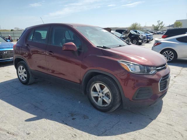 3GNCJKSB6HL189196 - 2017 CHEVROLET TRAX LS MAROON photo 4