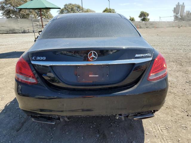 55SWF4JB8HU212253 - 2017 MERCEDES-BENZ C 300 BLACK photo 6