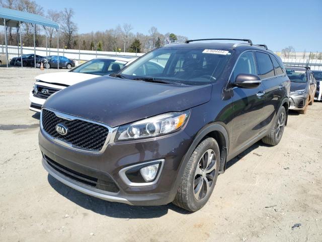 5XYPH4A57GG105776 - 2016 KIA SORENTO EX BURGUNDY photo 1