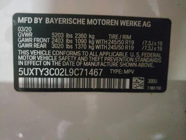 5UXTY3C02L9C71467 - 2020 BMW X3 SDRIVE30I Weiß Foto 13