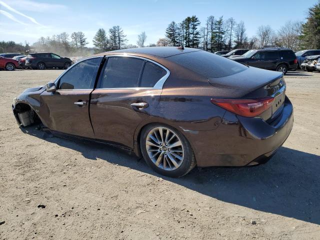 JN1EV7AP1KM513624 - 2019 INFINITI Q50 LUXE BROWN photo 2