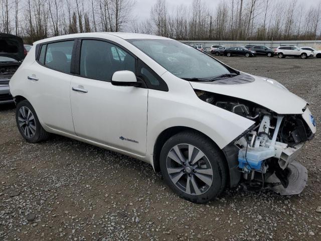 1N4AZ0CP2FC318640 - 2015 NISSAN LEAF S WHITE photo 4