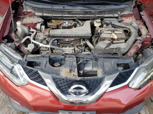 KNMAT2MV1FP504568 - 2015 NISSAN ROGUE S RED photo 12