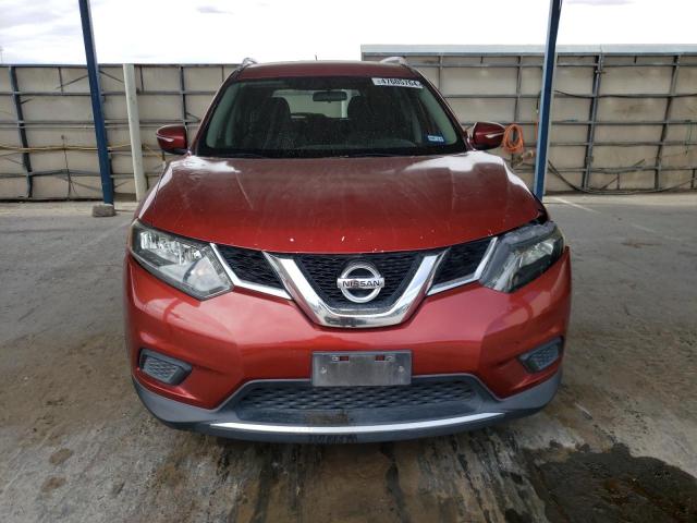 KNMAT2MV1FP504568 - 2015 NISSAN ROGUE S RED photo 5