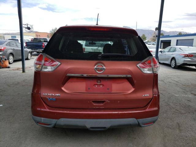 KNMAT2MV1FP504568 - 2015 NISSAN ROGUE S RED photo 6