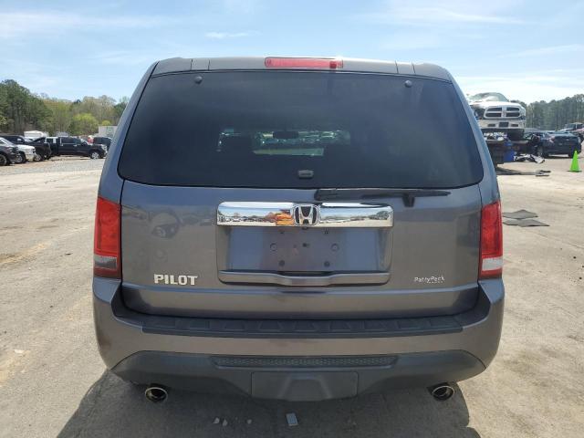 5FNYF3H58EB011498 - 2014 HONDA PILOT EXL GRAY photo 6