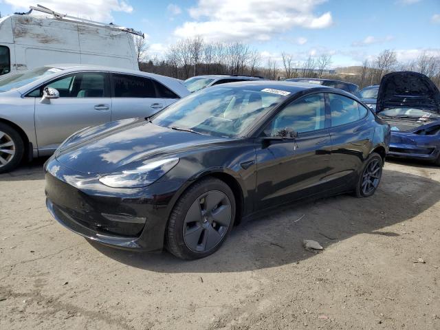 5YJ3E1EB8NF249699 - 2022 TESLA MODEL 3 BLACK photo 1