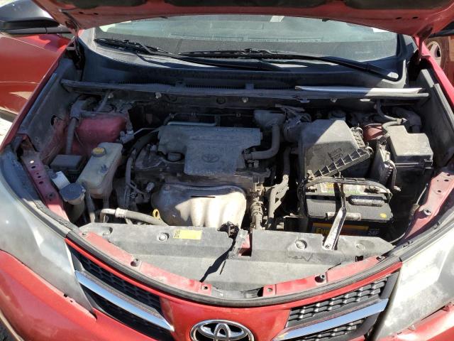 2T3BFREV0DW049023 - 2013 TOYOTA RAV4 LE RED photo 11