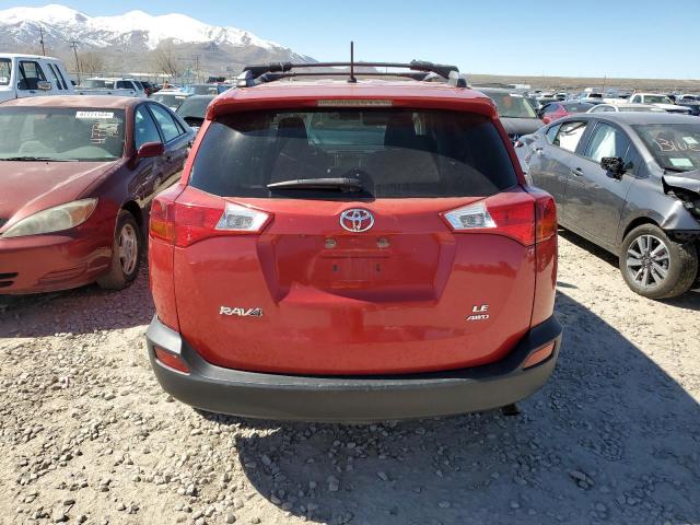 2T3BFREV0DW049023 - 2013 TOYOTA RAV4 LE RED photo 6