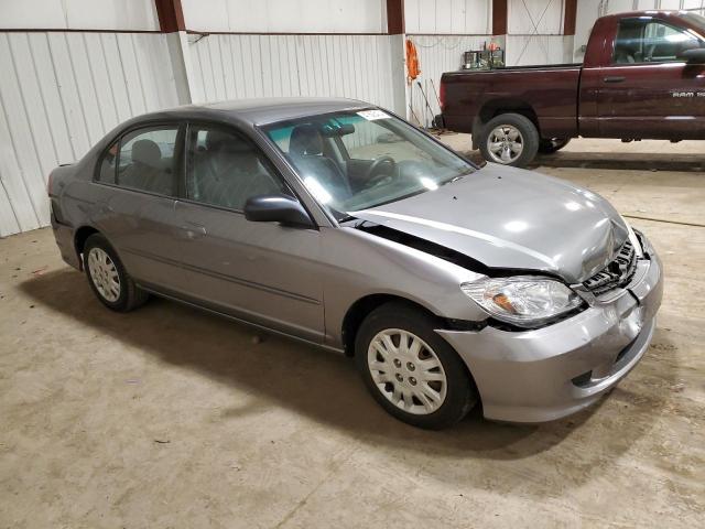 2HGES16594H612273 - 2004 HONDA CIVIC LX GRAY photo 4