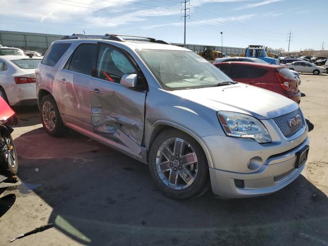 1GKKVTED6CJ167571 - 2012 GMC ACADIA DENALI SILVER photo 4