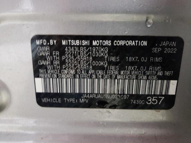 JA4ARUAU1NU023297 - 2022 MITSUBISHI OUTLANDER ES SILVER photo 14