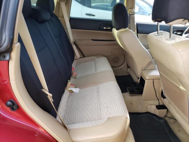 JF1SG65685H737207 - 2005 SUBARU FORESTER 2.5XS წითელი ფოტო 10