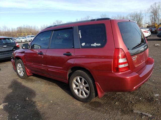 JF1SG65685H737207 - 2005 SUBARU FORESTER 2.5XS RED photo 2