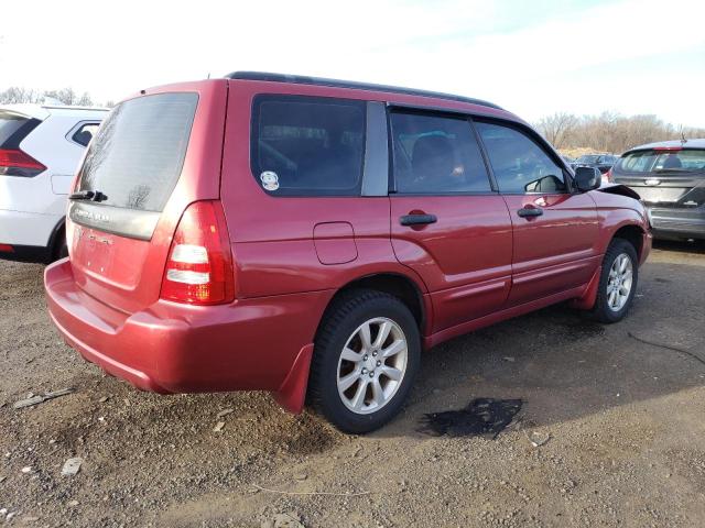 JF1SG65685H737207 - 2005 SUBARU FORESTER 2.5XS RED photo 3
