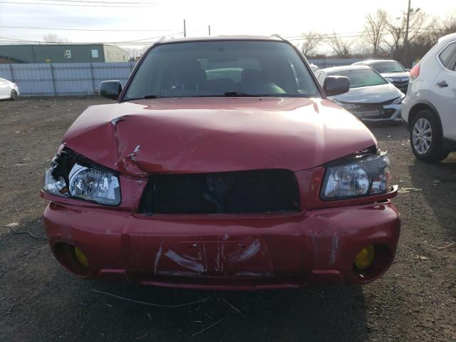 JF1SG65685H737207 - 2005 SUBARU FORESTER 2.5XS წითელი ფოტო 5
