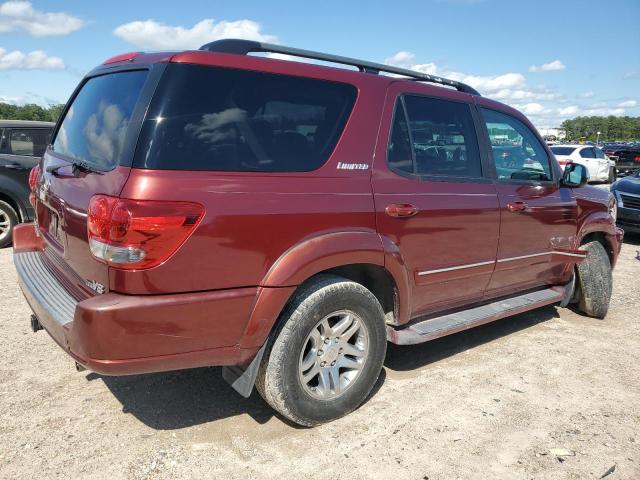 5TDZT38AX7S287254 - 2007 TOYOTA SEQUOIA LIMITED MAROON photo 3