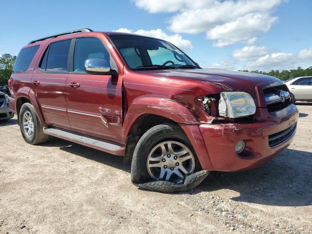 5TDZT38AX7S287254 - 2007 TOYOTA SEQUOIA LIMITED MAROON photo 4