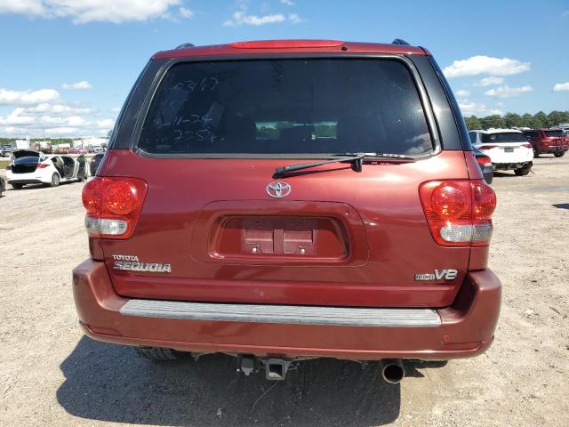 5TDZT38AX7S287254 - 2007 TOYOTA SEQUOIA LIMITED MAROON photo 6