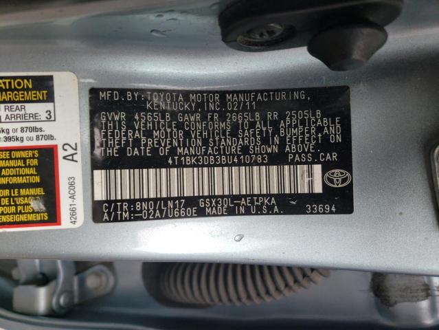 4T1BK3DB3BU410783 - 2011 TOYOTA AVALON BASE 蓝色 照片 13