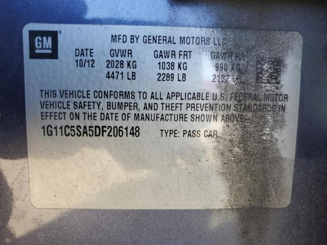 1G11C5SA5DF206148 - 2013 CHEVROLET MALIBU 1LT 蓝色 照片 12