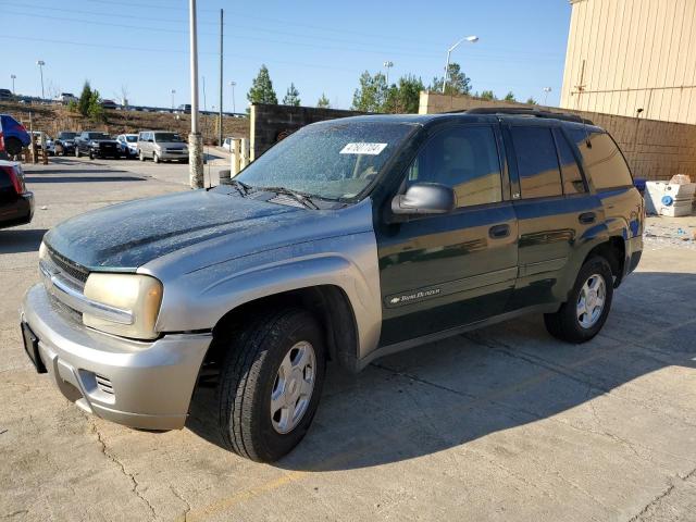 1GNDS13S222248411 - 2002 CHEVROLET TRAILBLAZE GREEN photo 1