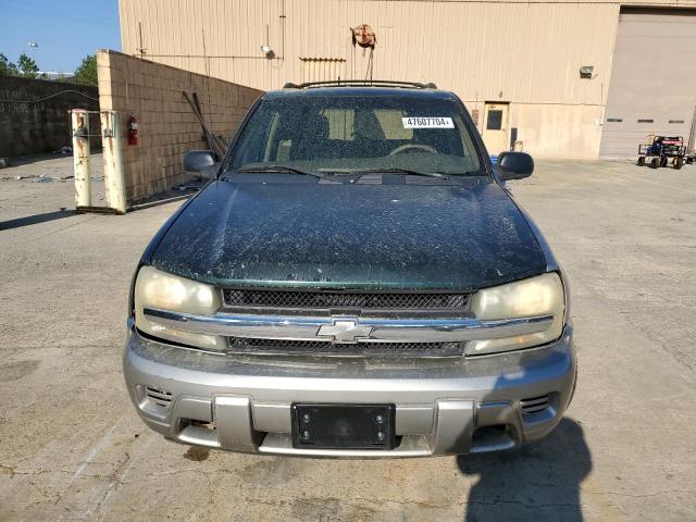 1GNDS13S222248411 - 2002 CHEVROLET TRAILBLAZE GREEN photo 5