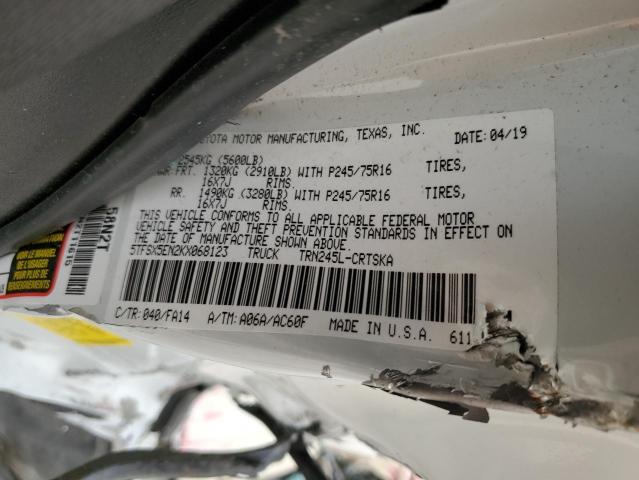 5TFSX5EN2KX068123 - 2019 TOYOTA TACOMA ACCESS CAB თეთრი ფოტო 12